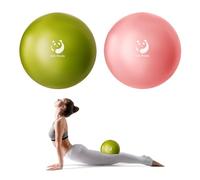 Slim Panda Pelota de pilates, pelota de ejercicio pequeña de 9 pulgadas, mini pelota de yoga antiexplosión para estabilidad, entrenamiento, barra, fuerza central, terapia física, equilibrio