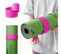 Slim Panda Yoga Mat Slap Band, la banda para esterilla de yoga está diseñada para mantener su esterilla de yoga enrollada firmemente en segundos, compatible con la mayoría de esterillas de yoga (60 cm