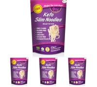 Slim Pasta - Noodles de Konjac - 270 g - Sin Calorías ni Carbohidratos - Ideal para Dietas Keto y Low Carb - Aptos para Veganos - Elaborados con Agua Purificada, Fibra de Avena y Harina de Konjac