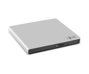 Slim Portable DVD-Writer, Regrabadora DVD externa plateado, Plata, Bandeja, Sobremesa/Portátil, DVD±RW, USB 2.0, 60000 h, Minorista