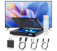 Slim Reproductor DVD Compacto para TV, 1080P HDMI DVD CD Player para Todas Las regiones Libres, Memoria Playbakc, HDMI/AV de Salida, USB 2.0, Soporte PAL/NTSC