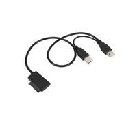 Slim Sata Cable Usb 2.0 a 7 6 Alimentación Externa Para Laptop Adaptador Convertidor Soporte Ventana Xp / 7/8/10 Os Em88