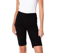 Slim-Sation Women's Golf Wide Band Pull On Short with Real Pockets(Black,10)
