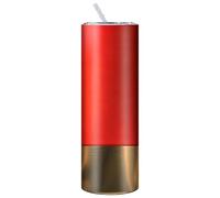 Slim Tumbler | Double Wall With Lid And Straw Stainless Steel 20 Oz