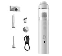 Slim V8 Mate Cordless Car Vacuum High Power, Portable Handheld Vacuum Cleaner with Large Dust Cup, Multi Accessories & USB-C Charge for Car Pet Office Keyboard (White)