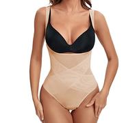 SLIMBELLE Body Reductor Invisible Fajas Reductoras Mujer Abdomen Bodysuit Body Shaper Underbust Control de Shaperwear Invisible Busto Abierto Corsé Faja Posparto Adelgazante