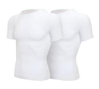 SLIMBELLE Body Shaper para Hombre - Camisa de compresión T-Shirt Shapewear Slimming Shirt Chaleco Adelgazar Abdomen Cinturón De Vientre Bajar De Peso