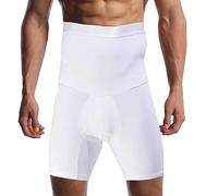 Slimboxers Posture-Improving Compression Boxers, Men's Boxers Shorts Tummy Control Shapewear (2XL,White)
