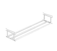 Slimdescent Cabinet Telescopic Shelf, Slimdescent Expandable Shoe Rack Organizer, Multifunctional Hanging Adjustable Shoe Rack for Shoes/Clothing Storage and Organization (White,Steel Pipe 30-50cm)
