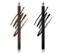 Slimdescent Eyeliner Waterproof, 2 In 1 Eyeliner And Eyebrow Penci, 24 Hr Waterproof Duo Sharpenable Eye Pencil, No Smudging, Fading, Smooth And Easy To Color (black+brown)