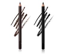 Slimdescent Eyeliner Waterproof, 2 In 1 Eyeliner And Eyebrow Penci, 24 Hr Waterproof Duo Sharpenable Eye Pencil, No Smudging, Fading, Smooth And Easy To Color (black+drak brown)