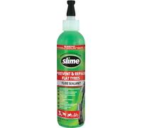 Slime 10015 Sellante de Reparación de Pinchazo de Neumático con Cámara de Bicicleta, Prevenir y Reparar, Apto para Bicicletas, con Manguera de Llenado, No Tóxico, Ecológico, Botella de 237 ml