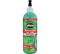 Slime 10026 Sellante de Reparación de Pinchazo de Neumático con Cámara de Bicicleta, Prevenir y Reparar, Apto para Bicicletas, No Tóxico, Ecológico, Botella de 473 ml
