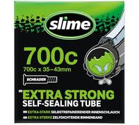 Slime 30057 Cámara Interior de Bicicleta con Sellante de Pinchazos Slime, Sellado Autónomo, Prevenir y Reparar, Válvula Schrader, 35/43 - 622 mm (700x35/43c)