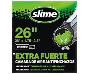 Slime 30059 Cámara Interior de Bicicleta con Sellante de Pinchazos Slime, Sellado Autónomo, Prevenir y Reparar, Válvula Schrader, 47/57 - 559 mm (26"x1,75-2,125")