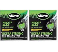 Slime 30060 Cámara Interior de Bicicleta con Sellante de Pinchazos Slime, Sellado Autónomo, Prevenir y Reparar, Válvula Presta, 47/57-559 mm (26" x1,75-2,125") (Paquete de 2)