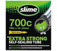 Slime 30061 Cámara Interior de Bicicleta con Sellante de Pinchazos Slime, Sellado Autónomo, Prevenir y Reparar, Válvula Presta, (700c x 19-25mm)