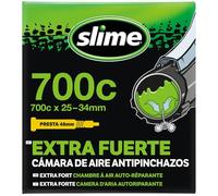 Slime 30062 Cámara Interior de Bicicleta con Sellante de Pinchazos Slime, Sellado Autónomo, Prevenir y Reparar, Válvula Presta, 28/32 - 622 mm (700x28/32c)