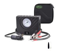 Slime 40061-95 Bomba de neumáticos, Power Sport para escúteres y ciclomotores, compacta, Ligera, analógica, Incluye luz LED y Boquilla Ligera de unión Mediante Giro, inflado en 12 min