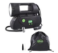 Slime 40067-95 Bomba de neumáticos, Deluxe, Digital, tecnología Inflate Right, Resistente, Incluye luz LED y Boquilla Ligera de unión rápida, inflado en 4 min
