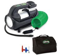 Slime 40068-95 Reifenfüllgerät, Expert, Heavy-Duty, Digital, Inflate Right-Technologie, inklusive LED-Licht und Luftschlauch mit Schnellverbindung, Fülldauer 3 Min.