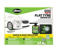 Slime 50138-51 Reparación de Pinchazos, Smart Repair Plus, Kit de Emergencia para Neumáticos, Incluye Sellante y Bomba, Apto para Coches y Otros Vehículos de Carretera, Reparación en 12 min