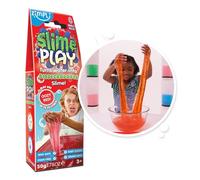 Slime Baff, color rojo, paquete de baño, convierte el agua de la bañera en baba pegajosa. Juguete sensorial y de baño para niños, certificado biodegradable.