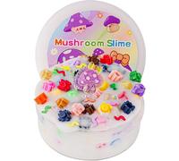 Slime de cuentas de arcoíris de hongos, buena elasticidad y no pegajoso, regalos de fiesta para niños, juguetes sensoriales de limo, regalos para niñas y regalos para niños, regalos para cumpleaños,