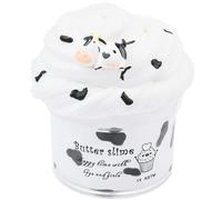 Slime de mantequilla de vaca negra blanca de 7 oz Slime perfumado de 200 ml Prefabricado no pegajoso