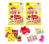 Slime Mart Bolsa pequeña (Strawberry Cheesecake) de ZURU, Juguete de Compuesto de Baba, Manualidades para niños y Adultos, 2PK