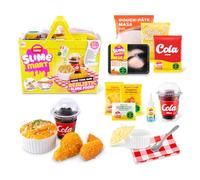 Slime Mart Shopping Basket Fried Chicken & Sides de ZURU | Mezcla, moldea y decora slime de comida realista, juego sensorial squishy estirable, diversion SlimeTok viral, coleccionable