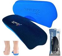 Slimflex Plantillas cómodas para fascitis plantar para pies planos y dolor de talón, soporte medio, plantillas ortopédicas de 3/4 de longitud prescritas diariamente por podólogos, también prescritas