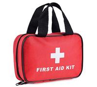 SlimK Pequeño kit de primeros auxilios para viajes en coche y emergencia al aire libre como cortes menores, arañazos, quemaduras y esguinces - 112 piezas de kit de emergencia estéril de primera