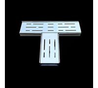 Slimline - Cubierta de drenaje de mini canal, solución eficaz de drenaje de agua de lluvia para suelos de hormigón y azulejos, ideal para patio y jardín, placa coladora para un flujo de agua eficiente