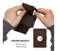 Billetera ZNAP Airtag 8 tarjetas con compartimento para monedas 8,9 x 1,5 x 6,3 cm (AnxAlxPr) protección RFID