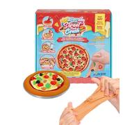 Slimy Street Foodz Crush - Mini Pizzarino, Slime y Plastilina, juego creativo de cocina para mezclar, moldear y decorar, diseño creativo para niños