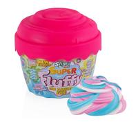 SLIMY Super Fluffy 300 g de Masa de Juego en Vaso, el Original Slimy Slime más Esponjoso, Divertido plastilina perfumada para niños, diversión con plastilina elástica (de 3 años), Color: Rosa