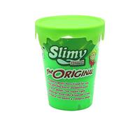 SLIMY Taza original de 80 g, color verde, original Slimy Slime, el clásico entre las masas de juego, diversión para niños, plastilina elástica (juguetes a partir de 3 años)