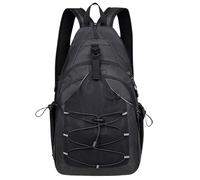 Sling Backpack - Men Chest Organizer, Small Travel Bag | Duurzame Stijlvolle Build, Compacte Uitrusting Voor Het Klimmen Van Training Running Hiking Camping Sports Party Daily Commut, Negro , Se