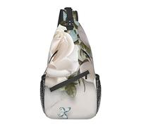 Sling Bag 3D Rose Flower Butterfly Floral Senderismo Mochila Crossbody Hombro Mochila Travel Chest Pack para Hombres Mujeres