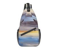 Sling Bag Abstract Modern Art Painting Senderismo Mochila Crossbody Hombro Mochila Travel Chest Pack para Hombres Mujeres