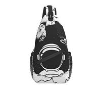 Sling Bag Astronaut Space Planet Cute Senderismo Mochila Crossbody Hombro Mochila Travel Chest Pack para Hombres Mujeres
