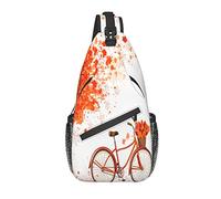 Sling Bag Autumn Tree Leaf Bicicleta Otoño Senderismo Mochila Crossbody Hombro Mochila Travel Chest Pack para Hombres Mujeres
