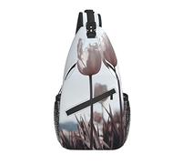 Sling Bag Bloom Spring Tulip Flower Senderismo Mochila Crossbody Hombro Mochila Travel Chest Pack para Hombres Mujeres