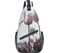 Sling Bag Bloom Spring Tulip Flower Senderismo Mochila Crossbody Hombro Mochila Travel Chest Pack para Hombres Mujeres