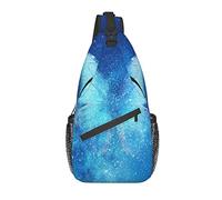 Sling Bag Blue Butterfly Galaxy Universe Magic Senderismo Daypack Crossbody Hombro Mochila Travel Chest Pack para Hombres Mujeres