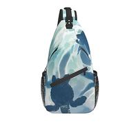 Sling Bag Blue Ocean Sea Turtlr Senderismo Mochila Crossbody Hombro Mochila Travel Chest Pack para Hombres Mujeres
