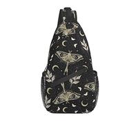 Sling Bag Boho Magic Butterfly Leaf Herb Senderismo Mochila Crossbody Hombro Mochila Travel Chest Pack para Hombres Mujeres