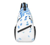Sling Bag Botanical Falling Leaf Senderismo Mochila Crossbody Hombro Mochila Travel Chest Pack para Hombres Mujeres