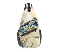 Sling Bag Butterfly Boho Vintage Fly Senderismo Daypack Crossbody Hombro Mochila Travel Chest Pack para Hombres Mujeres